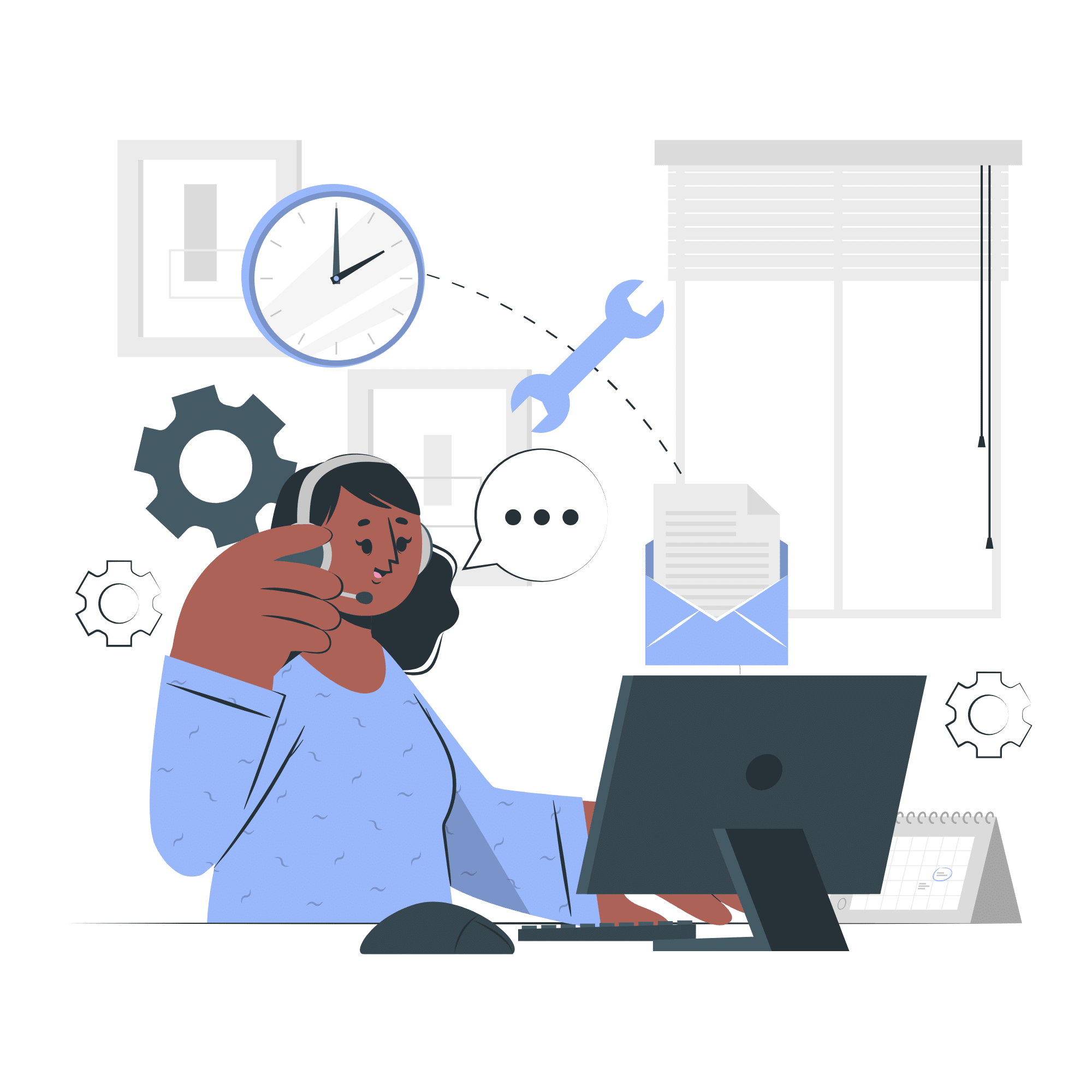 Admin dashboard illustration