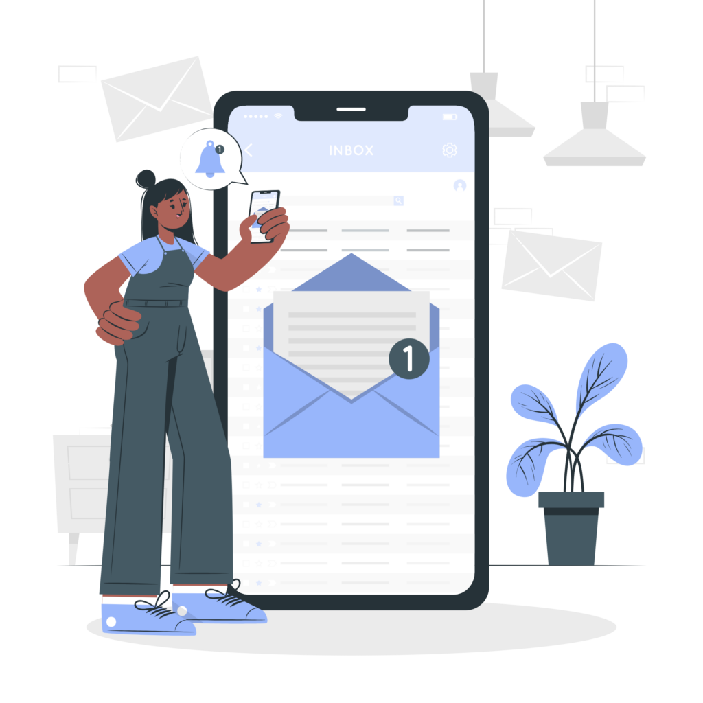 New message illustration