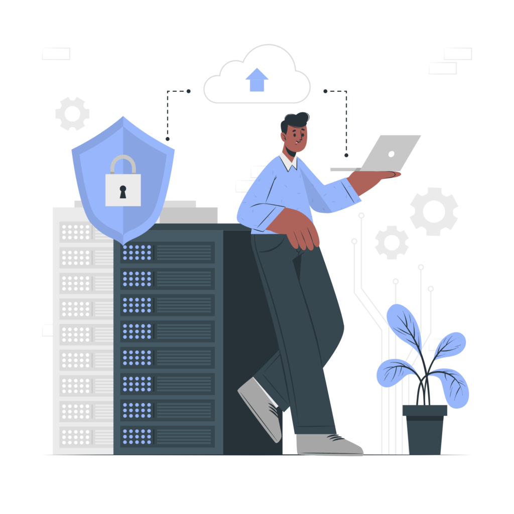 Secure server illustration