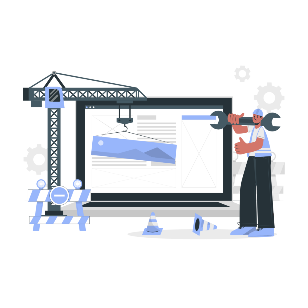 Under construction illustration